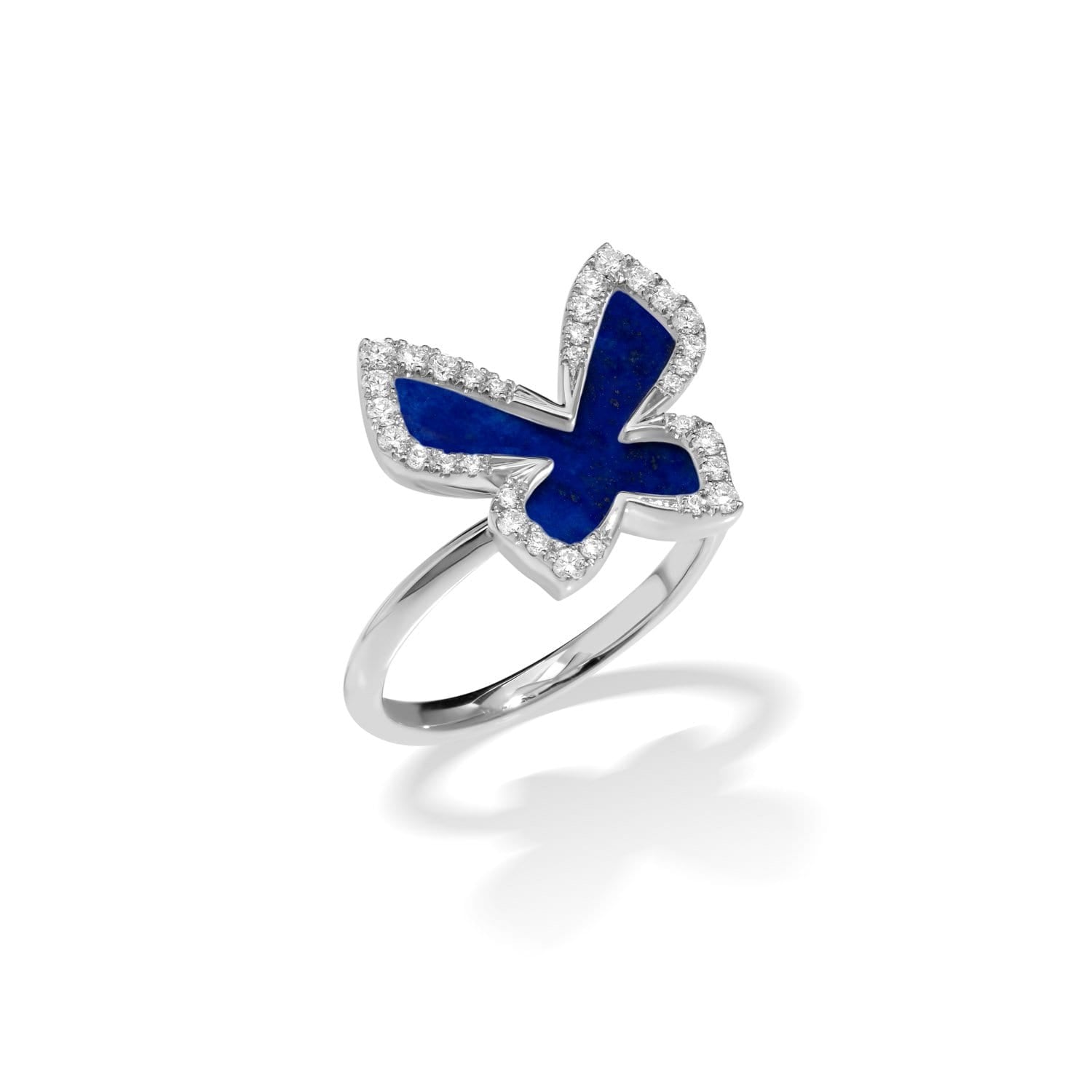 Schmetterlingsring mit Lapislazuli