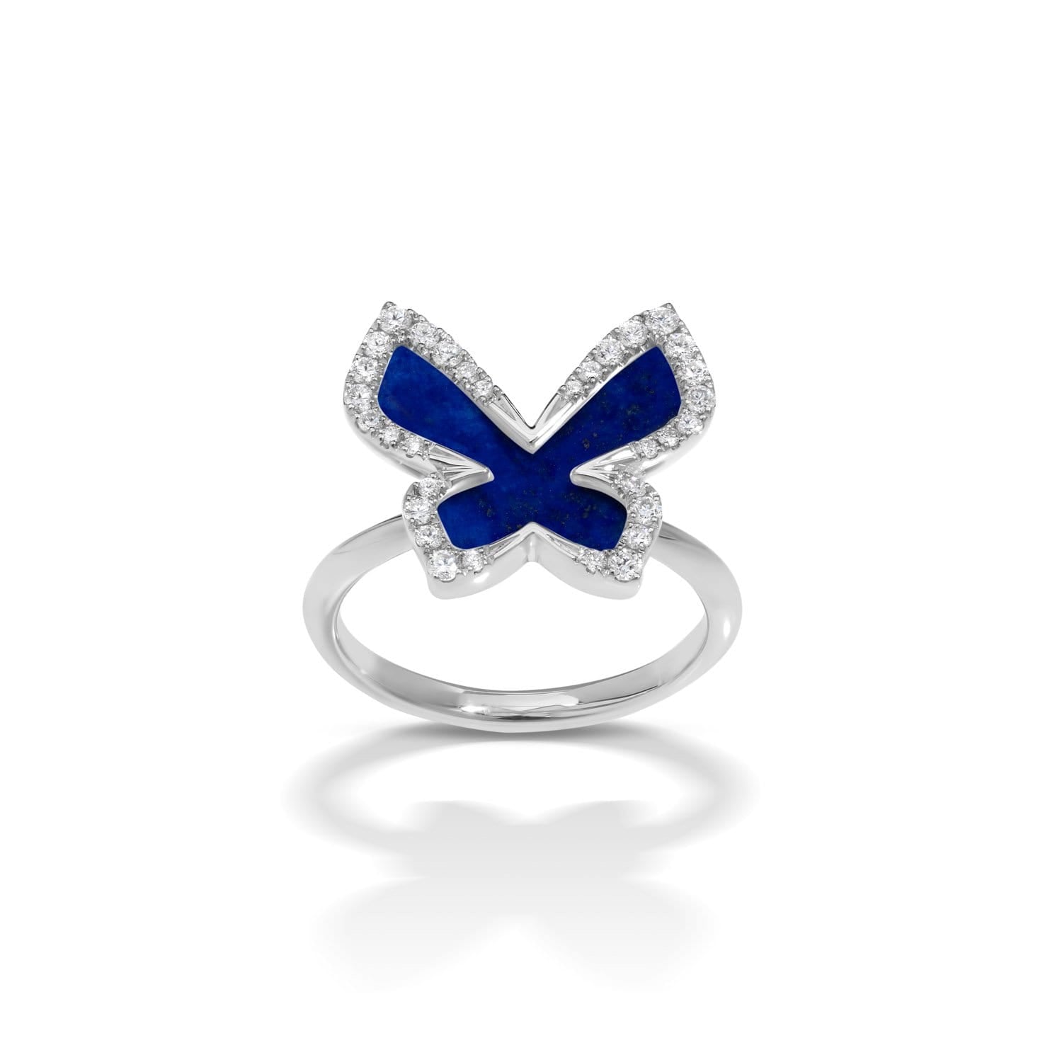 Schmetterlingsring mit Lapislazuli
