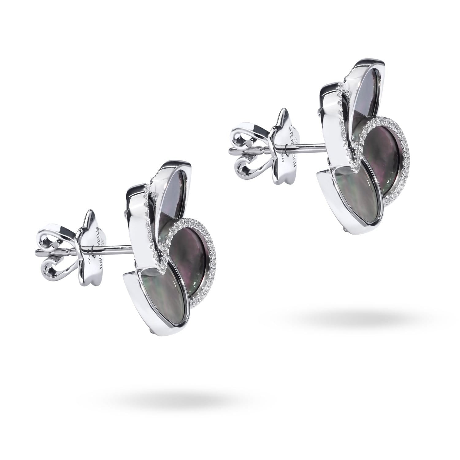 Earrings with Black Mother Of Pearl