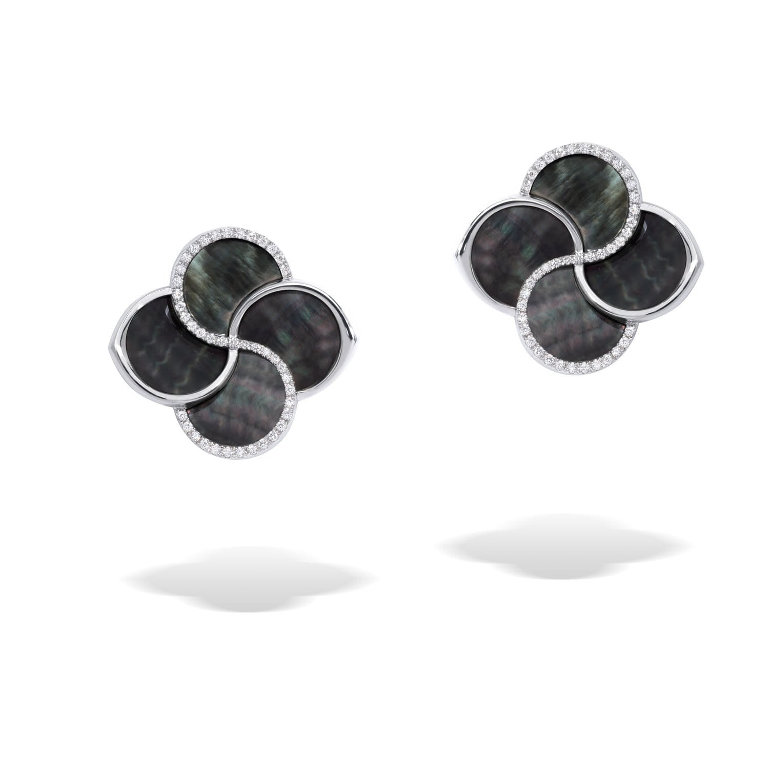 Earrings with Black Mother Of Pearl