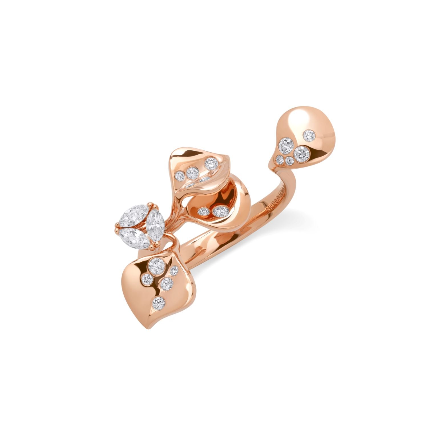 Ring mit Diamanttropfen