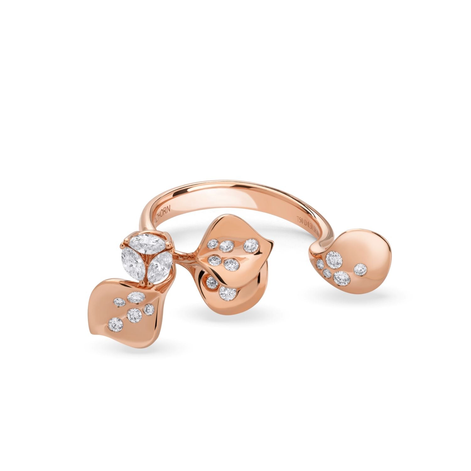 Ring mit Diamanttropfen