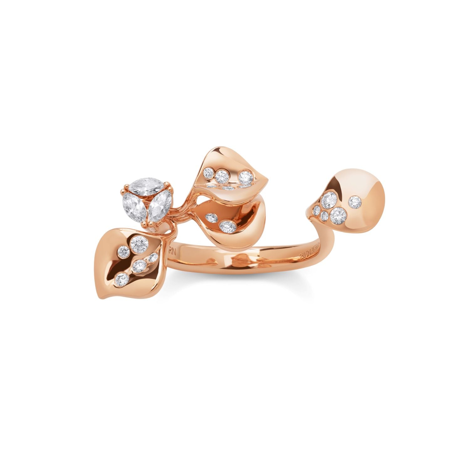 Ring mit Diamanttropfen