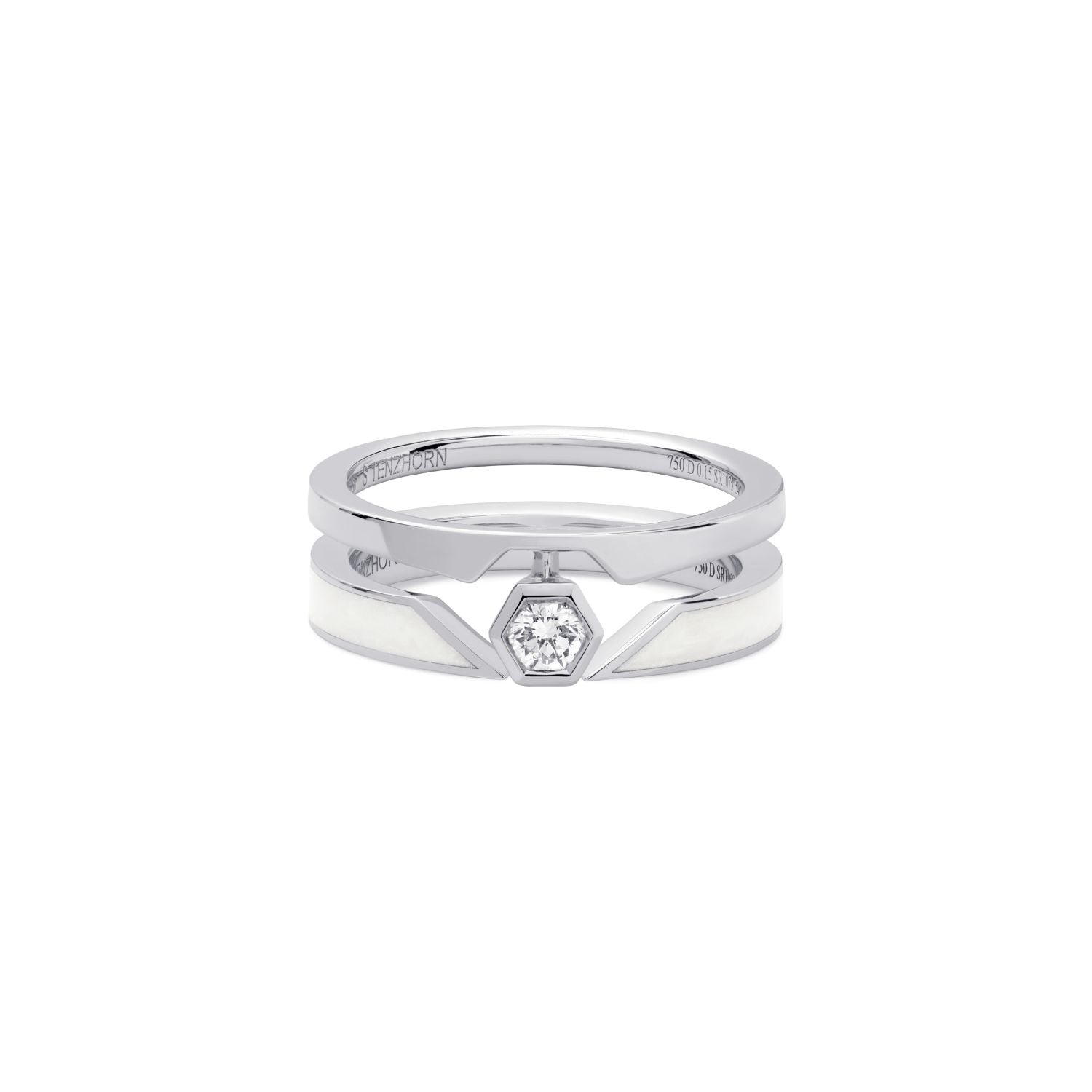Star Ring with Diamonds