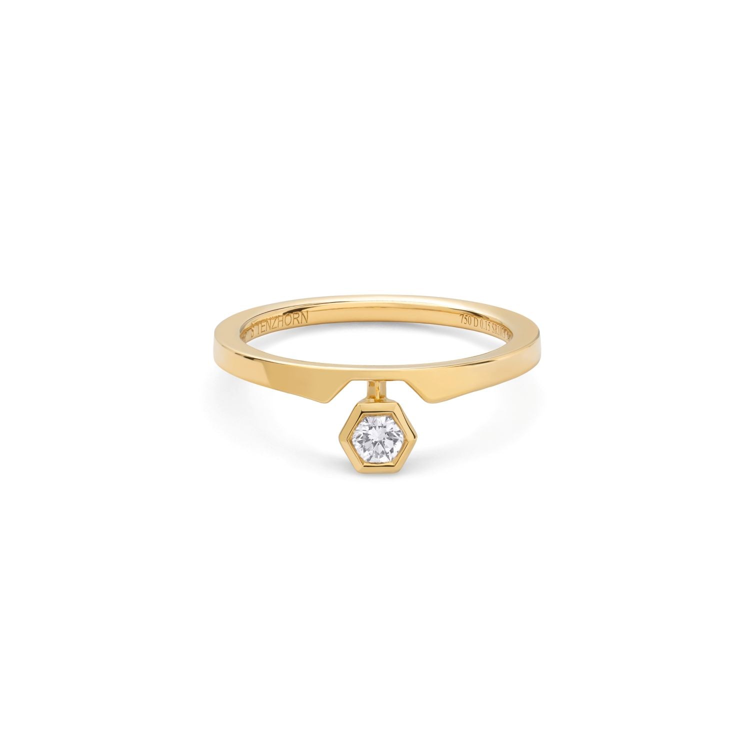 Star Ring with Diamonds