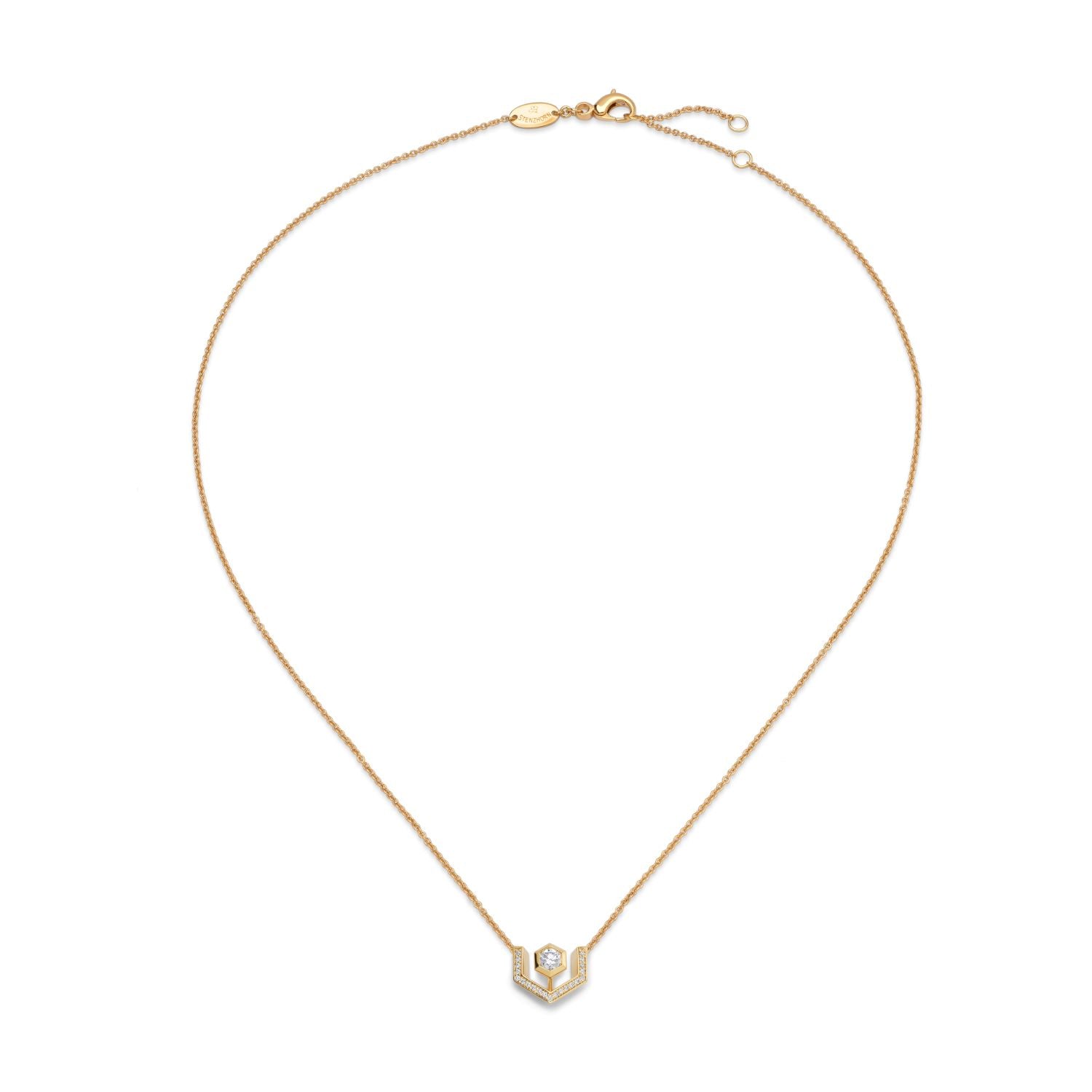 Pavé Diamond Star Necklace