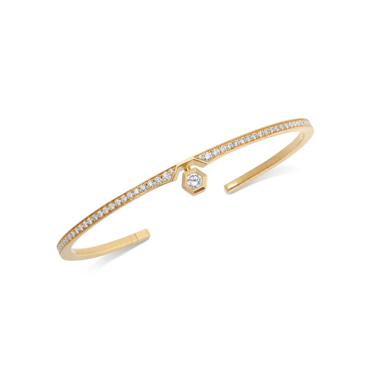 Flexible Star Bangle with Diamonds