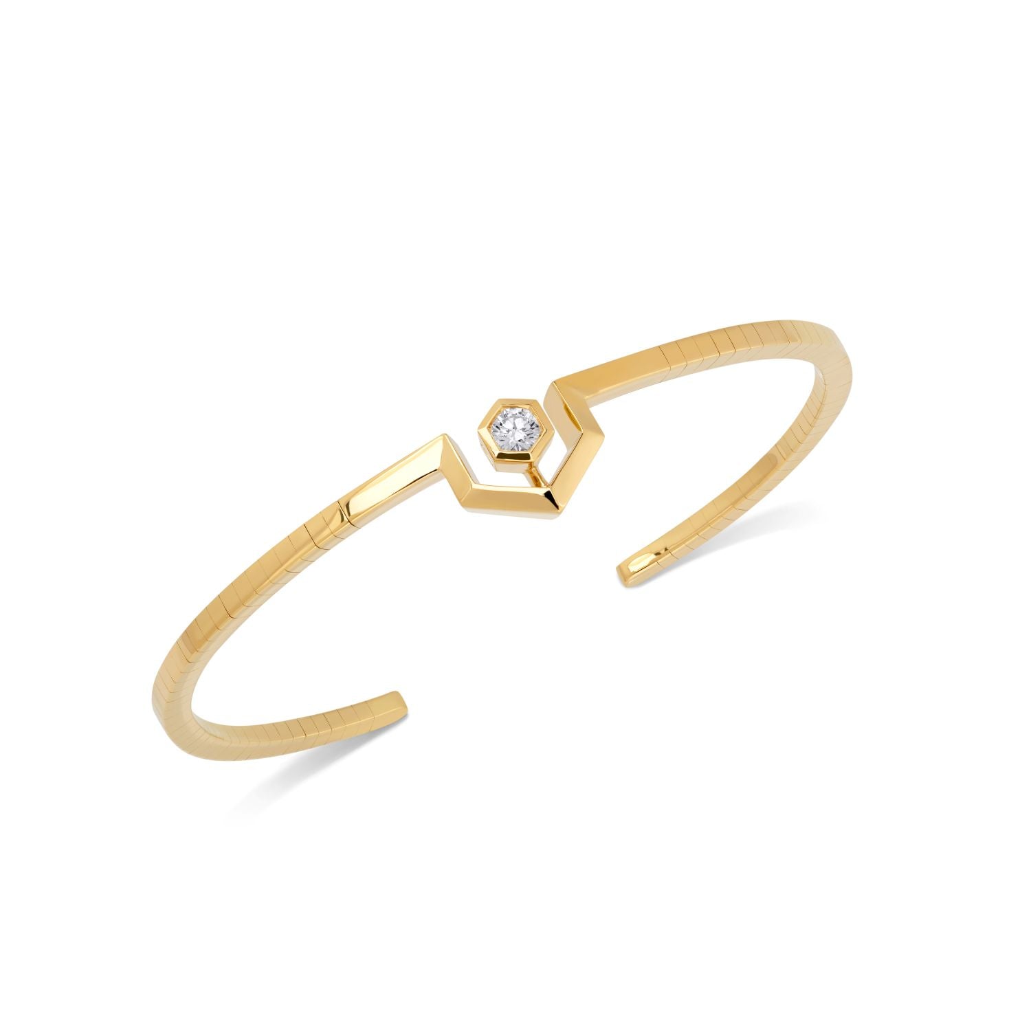 Flexible Diamond Star Bangle
