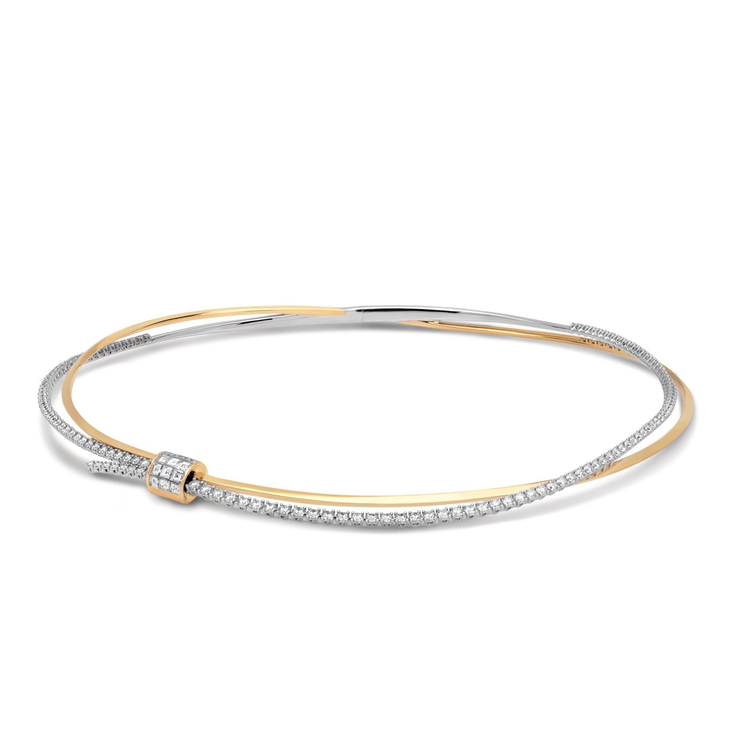 HOLD ON TIGHT Bicolor Diamond Choker