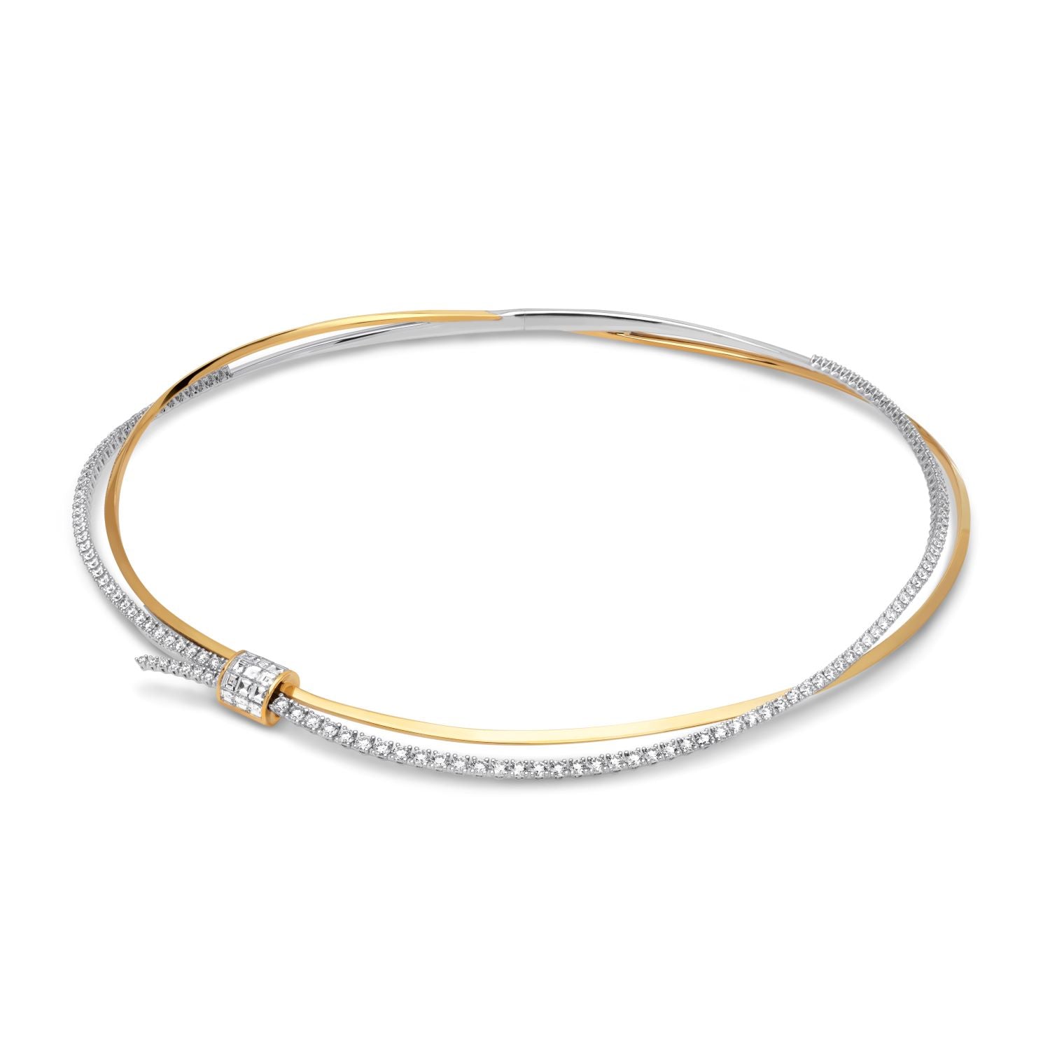 HOLD ON TIGHT Bicolor Diamond Choker