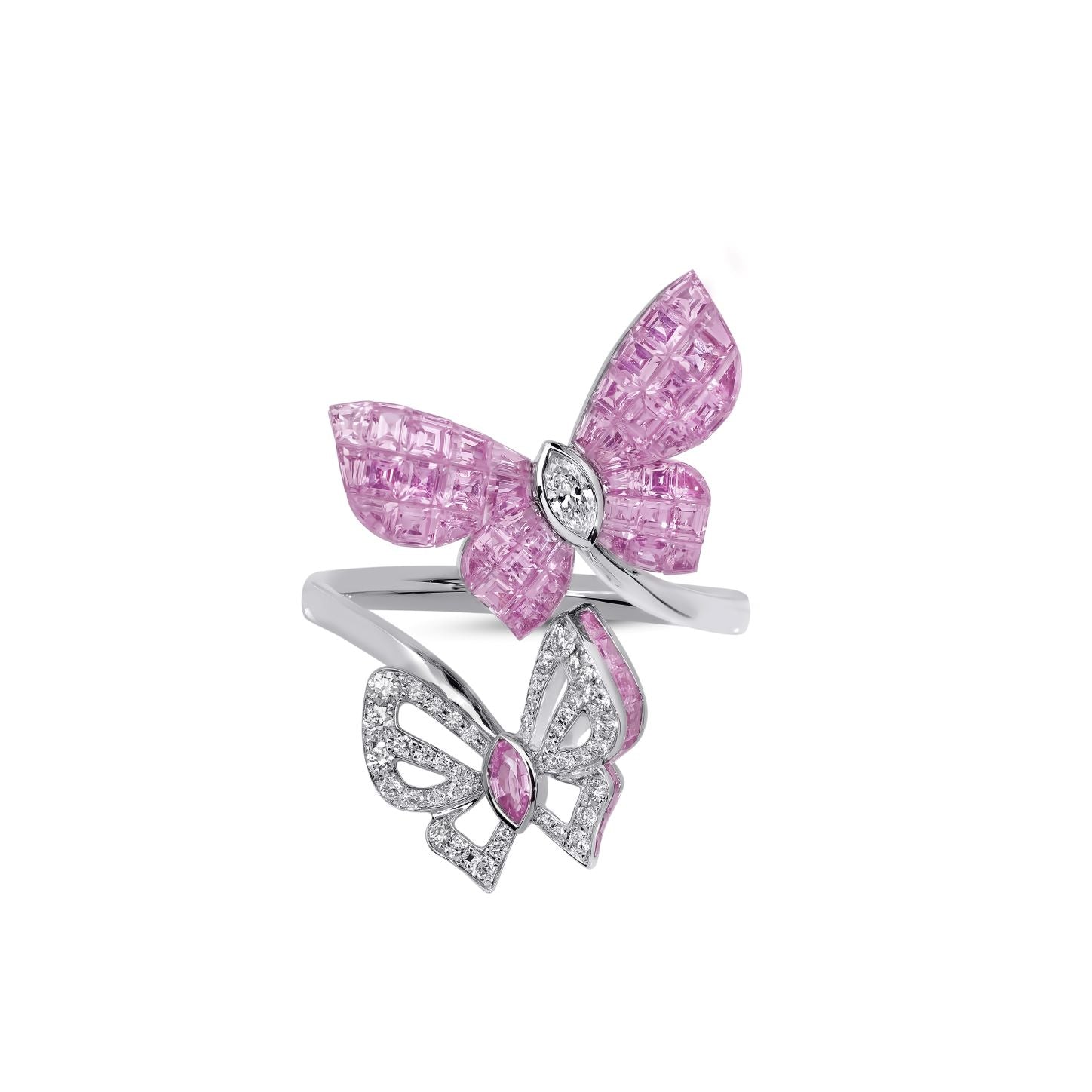 MEET CUTE Pink Sapphire Double Ring