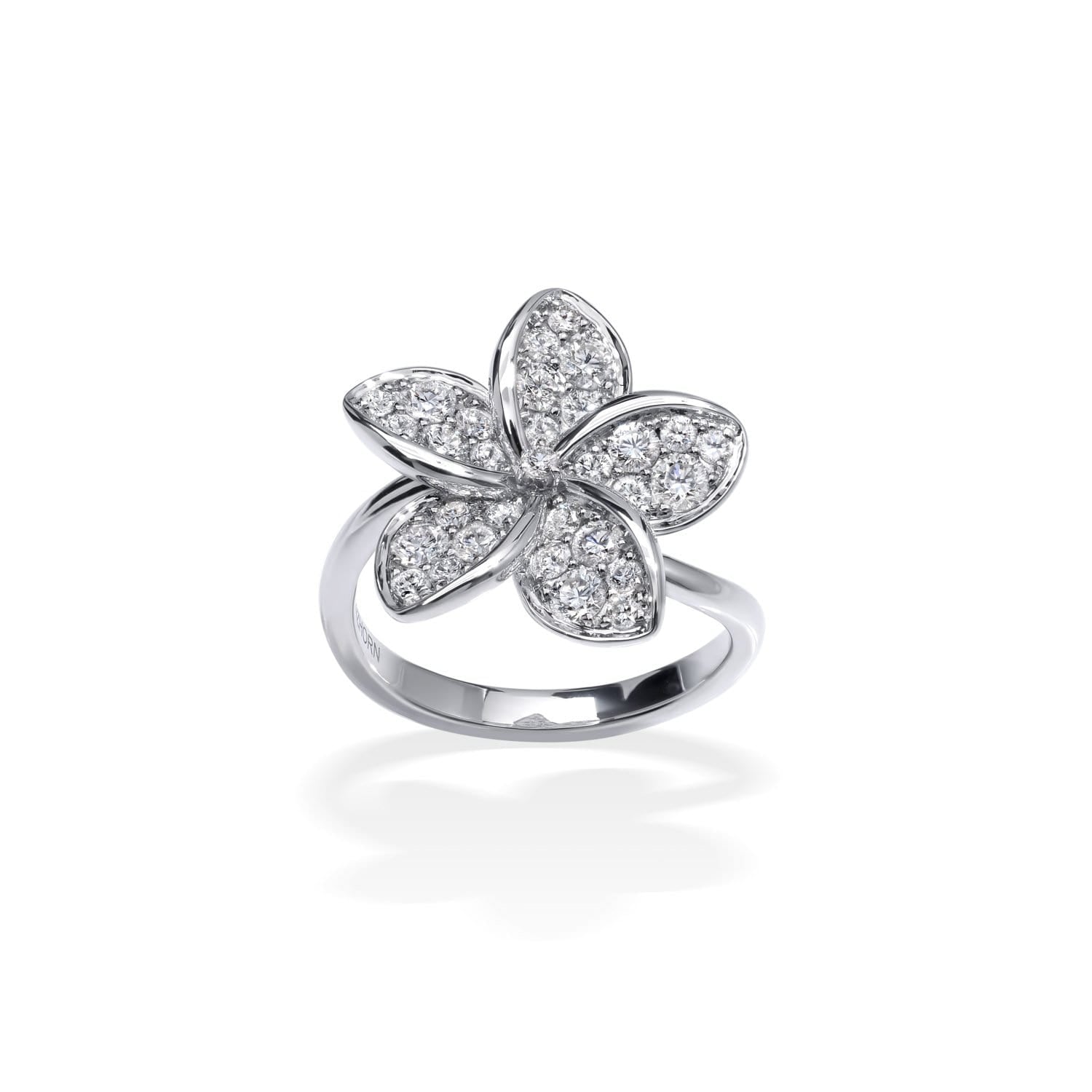 PLUMERIA Diamond Ring Single Flower