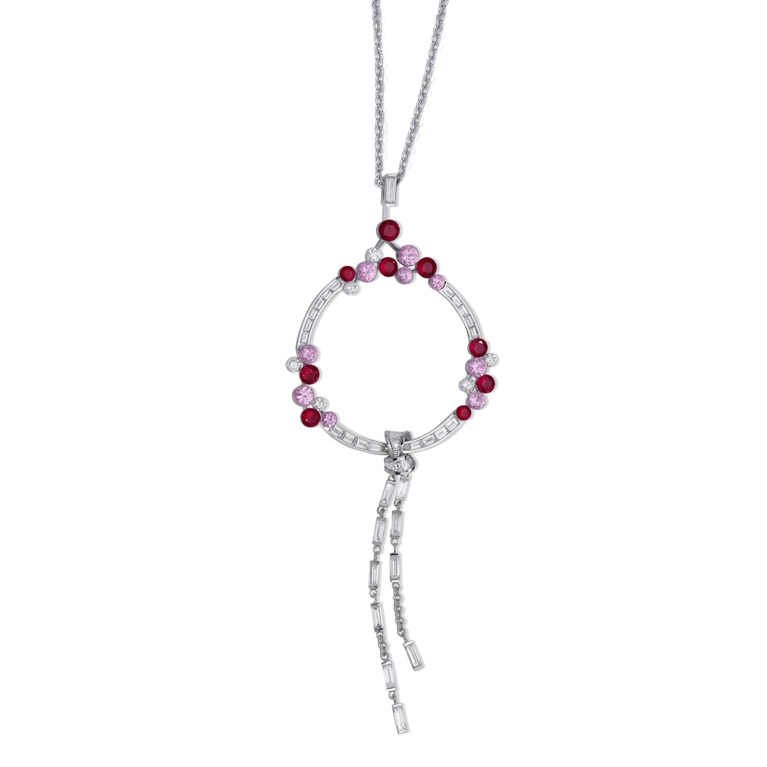 UNA Ruby and Pink Sapphire Pendant