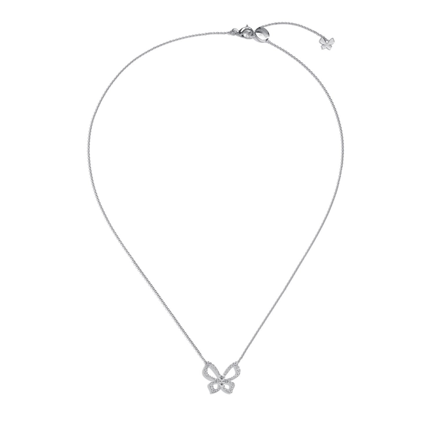 PICCOLE SONATE Butterfly Necklace with Diamonds