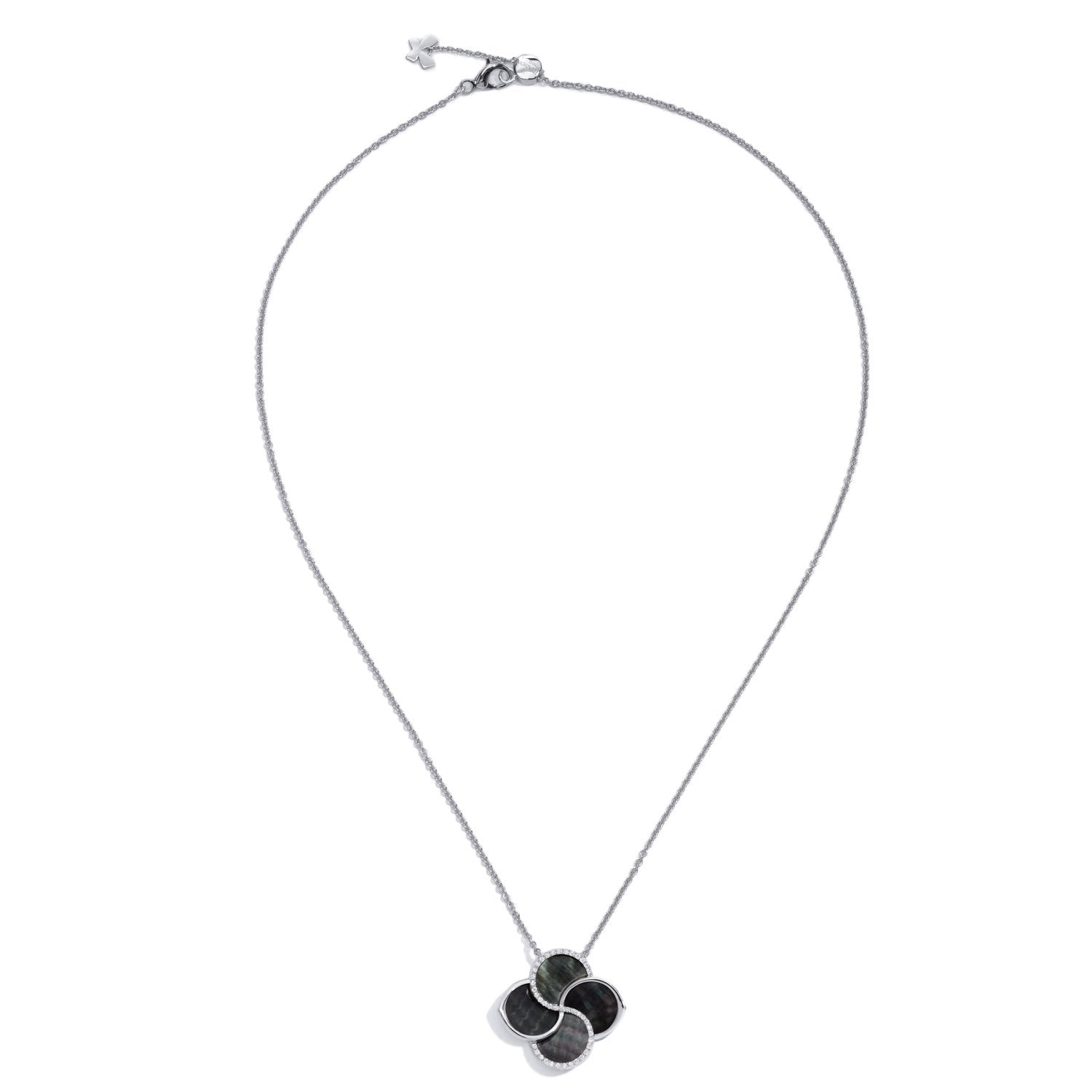 FLUMINA Halskette mit schwarzem Perlmutt
